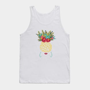 Pineapple floral woman Tank Top